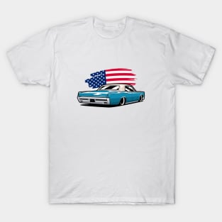 Blue Continental 1965 American Flag T-Shirt